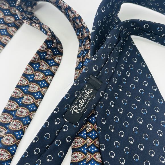 Christian Dior Tie Silk Mens Lot Of 2 Designer Multicolor - Picture 5 of 5